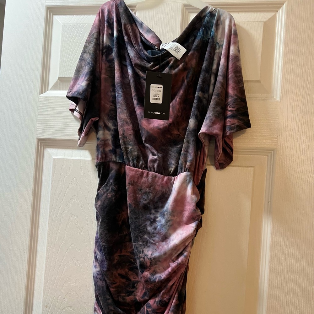 Ruched mini dress